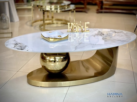 שולחן סלון זהב