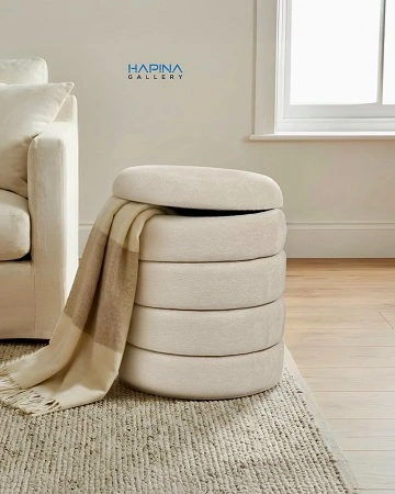 הדום עגול מכסה נפתח צבע שמנת