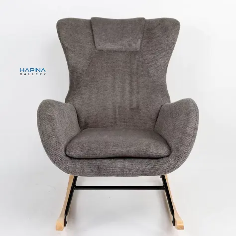 כורסת הנקה "דייזי" בד אפור