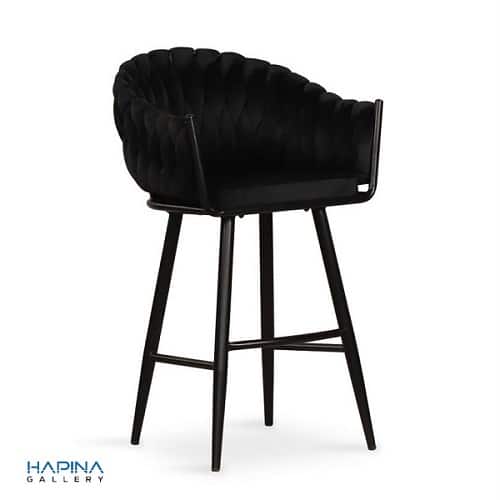 כיסא בר מעוצב "קים" שחור