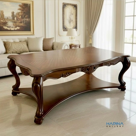 שולחן עץ מעוצב לסלון דייזי