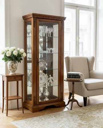 ויטרינה לסלון מעץ דגם ולרי